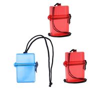 JOINPAYA 3 pièces Boîte Étanche Boîte de Rangement Hermétique pour Médicaments Accessoires de Plongée et Objets de Secours pour Camping Activités de Plein Air Couleur Couleur