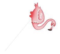 JOINPAYA 3 Pièces Décoration Flamant en Fer forgé Rose Statues d'extérieur décor de Jardin extérieur de Plein air Piquet Bois Flamingo Stakes Garden Ornement de Jardin de pelouse Le Fer