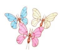 JOINPAYA 3 Pièces Décoration pour Jardinière en Fer et Acrylique, 3d Réaliste