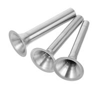 JOINPAYA 3 Pièces Entonnoir de de Saucisse Poussoir à Viande pour Saucisse kit de de Remplissage de saucisses poussoirs à saucisses Acier Inoxydable Silver