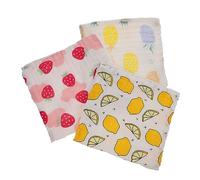 JOINPAYA 3 Pièces Lot de Serviettes Garçon Fille Bavoirs Né Débarbouillettes pour Visage Essuie-salivaire Garçon Fille