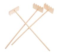 JOINPAYA 3 Pièces Mini Bamboo Garden Rakes for Zen Sandbox Portable Drawing Tools for Tabletop Meditation and Micro Landscape Decor