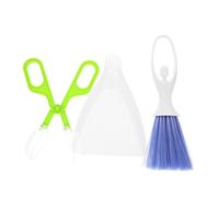 JOINPAYA 3 pièces Set de Nettoyage Mini Balai et Pelle Portable pour Animaux Petits Reptiles Cochons Lapins Hamsters Chinchillas Hérissons Brosse Compacte et Facile à Transporter