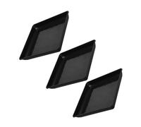 JOINPAYA 3 pièces Soucoupe Plastique Rectangle pour Pots de Fleurs Plateau Jardinière Robuste et Base Étanche pour Plantes Intérieur et Extérieur Plateau Pot Fleur Support Multifonction