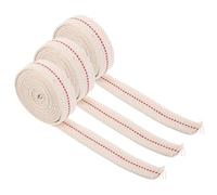 JOINPAYA 3 Rouleaux Mèche Plate en Coton pour Lanterne à Pétrole, 1 Pouce | Tressage Fin, Remplacement DIY Facile, Compatible Lampes à Huile et Lanternes à Pétrole, Beige