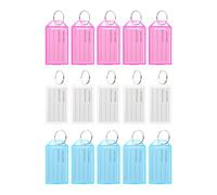 JOINPAYA 30 Étiquettes Porte-clés Multi-usages 30 Pièces en Plastique Léger pour Identification Clés, Classification Clés, Usage Hôtel et Bagages