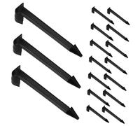 JOINPAYA 30 Pièces Support de Fixation de tuyaux à d'irrigation Supports d'arrosage pièces d'irrigation Outils de Jardinage piquets de Tuyau suintant Piquet d'arrosage PE Noir