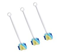 JOINPAYA 3pièces Lot De Brosses Pour Biberon Goupillon Avec Tête Éponge Et Poils Brosse De Nettoyage Pour Biberons Et Tasses Verre
