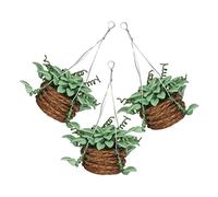JOINPAYA 3pièces Miniature Décoration De Maison De Plantes Artificielles Résine pour Maison De Poupée Accessoire De Décor pour Créer Une Atmosphère Artistique La Chambre