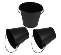 JOINPAYA 3pièces Seau à Graisse pour Barbecue Seau Portable Lot de Seaux Récupérateurs Huile pour Gril Extérieur