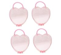 JOINPAYA 4 Boîtes Valise mini-conteneurs conteneurs roses contenants de collations pour enfants boã®tes de stockage boîtes de stockage d'anniversaire pour enfants Plastique