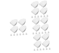 JOINPAYA 4 Ensembles Chapeau De Balustre Chapeaux De Poteau De Clôture De Plein Air Petit Capuchons De Poteau De Garde-Corps Casquettes De Platelage Plastique Blanche 10 Pièces * 4
