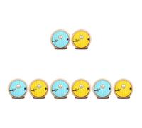 JOINPAYA 4 Ensembles Miniature Porte De Fée De Décorations De Jardin Féériques pour Créer Un Monde Jaune Bleus 2 Pièces * 4