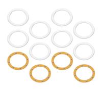 JOINPAYA 4 Ensembles Rondelle de Poignée de Polissage pour Perceuse à Ongles, Accessoire pour Machine à Ongles, Fer Argenté, Lot de Sets, Compatible Poignée et Polisseuse, Manucure