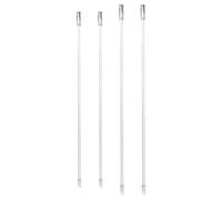 JOINPAYA 4 Pièces Baguette de Store Vertical avec Crochet en Acrylique 12/17 Pouces, Résistante Déformation, Facile à Manipuler, Accessoire pour Stores et Rideaux