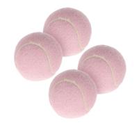 JOINPAYA 4 Pièces Balles de Tennis Caoutchouc pour Débutantes Entraînement Ludique pour Filles Confortables et Durables pour Compétences
