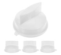 JOINPAYA 4 pièces Bouton rotatif de minuterie réglable pour four à micro-ondes Lot de remplacement universel en plastique blanc pour cuisson précise à la maison et au bureau
