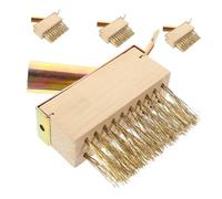 JOINPAYA 4 pièces Brosse de Désherbage Manuelle Fil Acier Outil Robuste pour Nettoyage des Joints et Élimination des Mauvaises Terrasse et Jardin