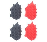 JOINPAYA 4 Pièces Brosse pour Chat de Tête de Chat Base Antidérapante Abs, Murale et Réglable, pour Cadre D'escalade et Coin Canapé en Intérieur