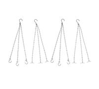 JOINPAYA 4 pièces Chaînes de Suspension Durables pour Pots de Fleurs avec Crochets S et Lot pour Jardinières Suspendues et Décoration Extérieure