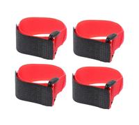 JOINPAYA 4 pièces Colliers Anti-Chants pour Coqs Nylon Lot de Ceintures Rouges Durables et Silencieuses pour Poulets Canards Oies Réglables et Faciles à Fixer