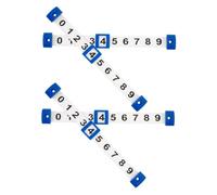 JOINPAYA 4 Pièces Compteur de Score de Football de Table de Indicateurs pour Poignées de Foosball Accessoires de Remplacement pour Tables de Football Standards Design Pratique et