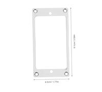 JOINPAYA 4 Pièces Electric Guitar Pickup Frames Thick Stable Metal Mounting Rings With Screws For Pickup Parts Replacement And Sound Enhancement