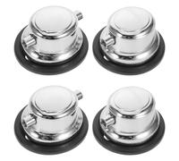 JOINPAYA 4 Pièces Kit D'assemblage Standard Ancre de Tambour en Métal et Caoutchouc Argenté pour Caisse Claire et Batterie Jazz pour Corps et Peau Performances