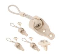 JOINPAYA 4 Pièces Kit de Remplacement pour Volet Roulant Extérieur Beige | Pom et Caoutchouc, Haute Élasticité, Usage Extérieur, Embouts, pour Stores Roulants et Brise-vue