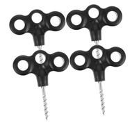 JOINPAYA 4 Pièces Piquets de Tente Plastique Durable pour Camping Piquets Robustes pour Sol Difficile Idéaux pour Tentes et Auvents Résistants Aux Tempêtes et Aux Sables