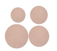 JOINPAYA 4 Pièces Plateau de Tournage en Bois Dense pour Poterie - Planches de Séchage 12 CM à 25 CM - Support Robuste pour Sculpture et Modelage D’Argile Outil pour Création Céramique