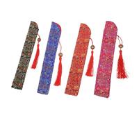 JOINPAYA 4 Pièces Pochette pour Éventail Pliant Étui de Transport pour Éventail Chinois Pochette de Rangement Vintage de Fête pour Mariages et Spectacles