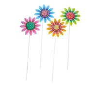 JOINPAYA 4 Pièces Quatuor de Piquets Décoratifs Tournesol pour Jardin Décoration Extérieure Colorée pour Aménagement Paysager et Patio Ornements de Jardin pour Fleurs et Plantes