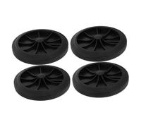 JOINPAYA 4 pièces Roues de Rechange pour Poubelle Lot de Roues Caoutchouc pour Poubelles Extérieur Silencieuses et Stables Accessoires pour Systèmes de Collecte de Déchets Compatibles avec