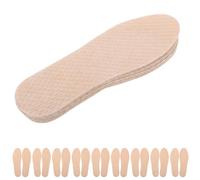 JOINPAYA 40 paires semelles intérieures de sabots en bois pour hommes anti-odeurs absorbantes coussinets ultra-minces beige pour chaussures et bottes