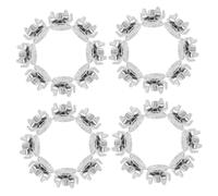 JOINPAYA 40 Pièces Crampons à Glace pour Bottes, Pointes Amovibles 5 Dents | Chaussures et Semelles, Montage Rapide, Argenté, Alpinisme et Randonnée en Montagne Enneigée