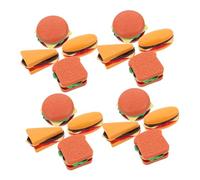 JOINPAYA 40 Pièces Miniature Pretend Bakery Food Set Realistic Hamburger Hot Dog Toast Sandwich Toys for Role Play DIY Creativity Dollhouse Food Props