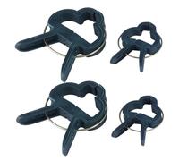 JOINPAYA 40pièces Pince Plastique pour Plantes Et Fleurs Lot de Pinces Vertes pour Supports Arbres Grandes Et Petites