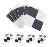 JOINPAYA 45 pièces DIY Dollhouse Floorboard Checkered Tiles Lightweight Small Square Wooden Flooring for Micro Landscape Decorations