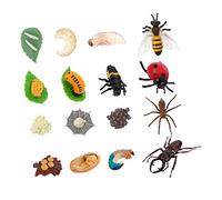 JOINPAYA 4ensembles Modèles Cognitifs Évolution Animale pour Garçon Fille Figurines Insectes Coccinelle Araignée Scarabée Jouets Éducatifs Et Décoratifs