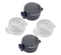 JOINPAYA 4pièces Couvercles De Boutons De Cuisinière Gaz Pour Garçon Fille Sécurisée Des Boutons De Gaz Garde Garçon Fille Anti-fuite Et Anti-brûlure Transparent Et Noir
