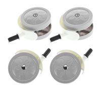 JOINPAYA 4pièces Roues de Rechange pour Trotteur Garçon Fille Roulettes Silencieuses Plastique Détachées pour Poussette Rotation Complète Facile à Installer