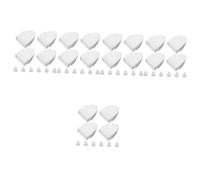 JOINPAYA 5 Ensembles Chapeau De Balustre Poste Bordure De Pelouse Et Bordure Paysagère Aménagement Paysager Petit Cap Chapeau De Poteau De Clôture en Bois Plastique Blanche 10 Pièces * 5