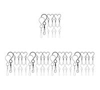 JOINPAYA 5 Ensembles Crochets À Suspension Rotatifs Acier Inoxydable pour Décorations Suspendues De Rotation pour Cloches Et Lanternes pour Jardin Et Intérieur 10 Pièces * 5