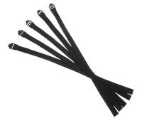 JOINPAYA 5 Pièces Dragonne de Bâton de Ski en Tissu Noir, Robuste et Réglable, pour Alpenstock et Trekking Pole, pour Sports de Plein Air en Station de Ski