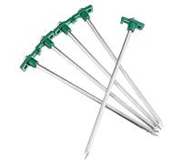 JOINPAYA 5 Pièces Ongles De Sol en Acier Inoxydable Étendu Tente Enjeux Camping Pieu Lourd Ancre Remplacement Chevilles