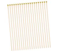 JOINPAYA 50 Pièces Bamboo National Flag Poles DIY Wooden Flagpoles for Events Écoles