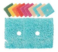 JOINPAYA 50 Pièces Jouets à Mâcher en Luffa Naturel pour Hamsters, Cochons d'Inde et Lapins, Carrés 3x3 Cm, Jouets Dentaires pour Petits Rongeurs, Accessoires de Soins Couleur Aléatoire