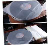 JOINPAYA 50 pièces Pochettes Vinyle Transparentes PE sans Rabat Protection Antistatique pour Disques Vinyles et CD Durable