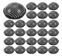 JOINPAYA 50 Pièces Tapis de Jardinière en Maille, Noir, Rond | Plastique Réutilisable, Drainage Amélioré et Moins de Terre Perdue, pour Fond de Pot et Bonsaï